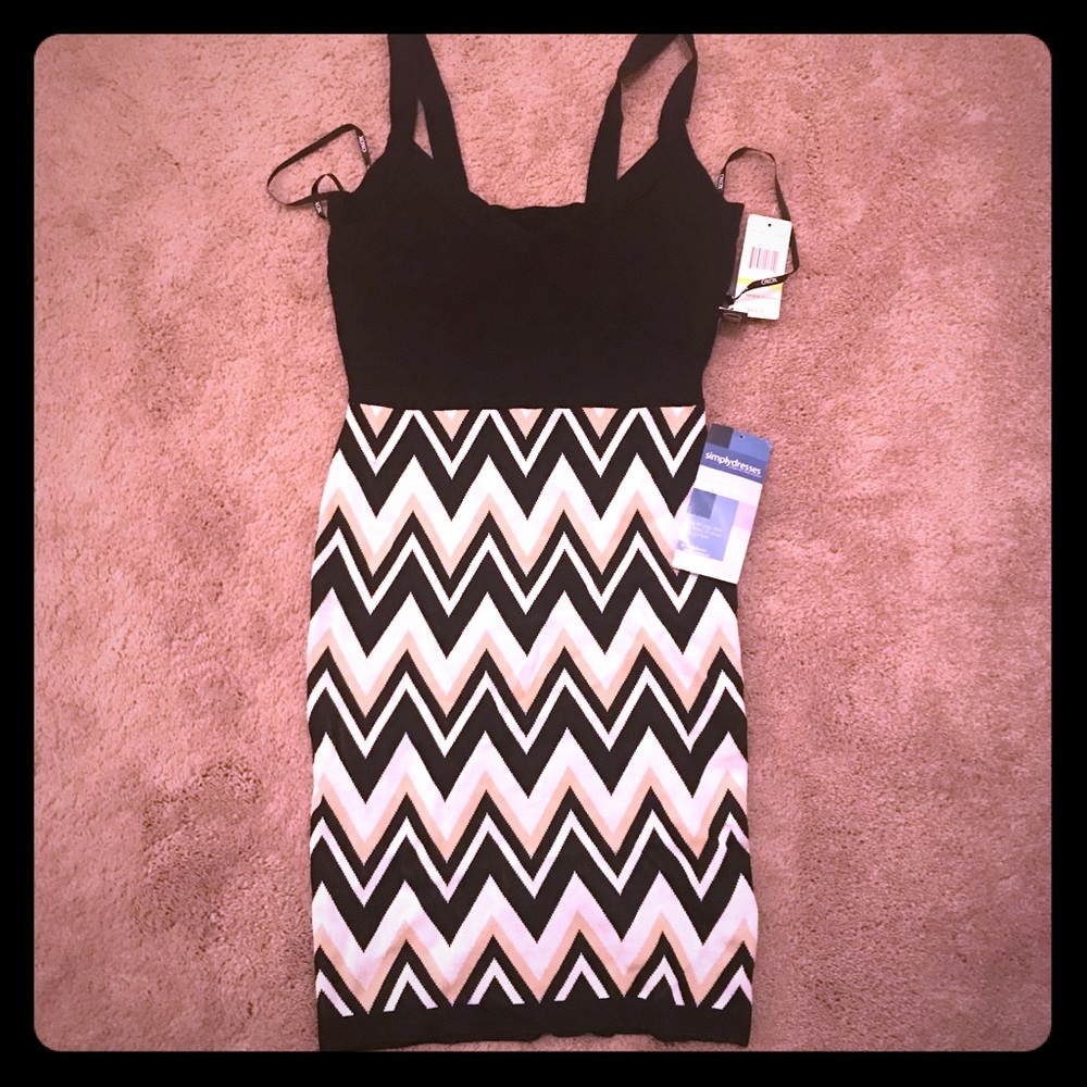 Stretchy & Soft Geometric Sweater Dress